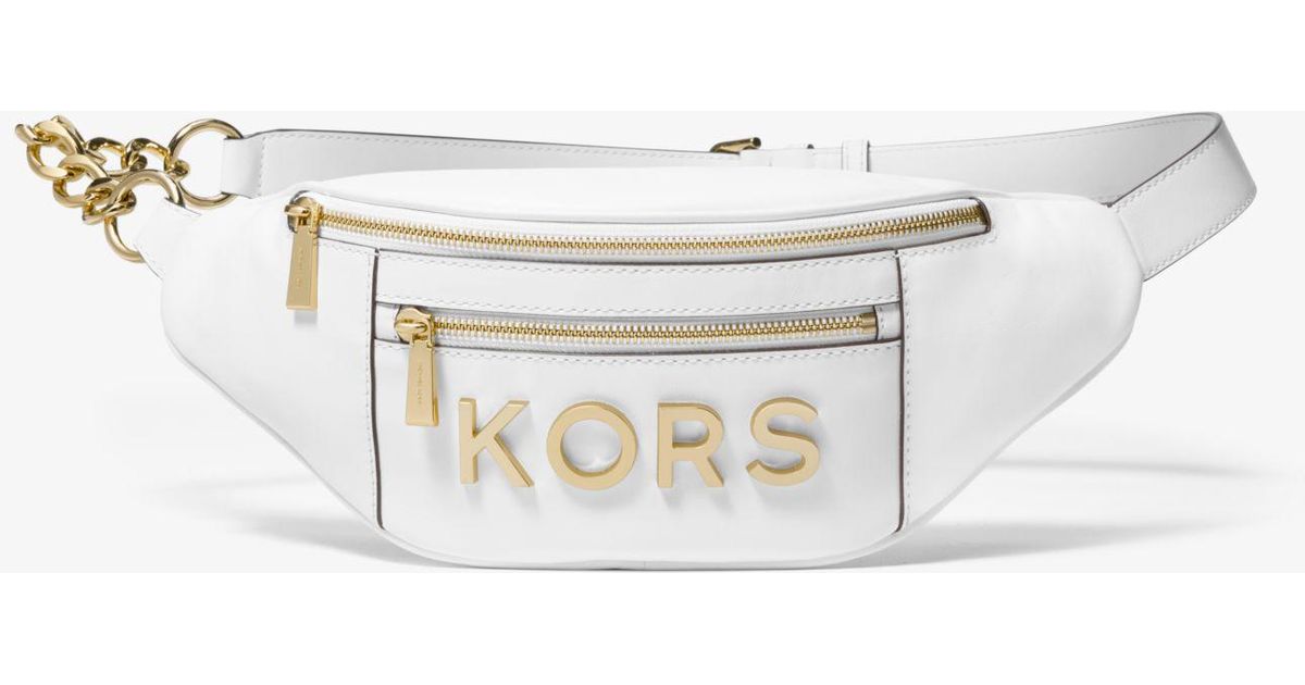 michael kors medium embellished leather belt bag