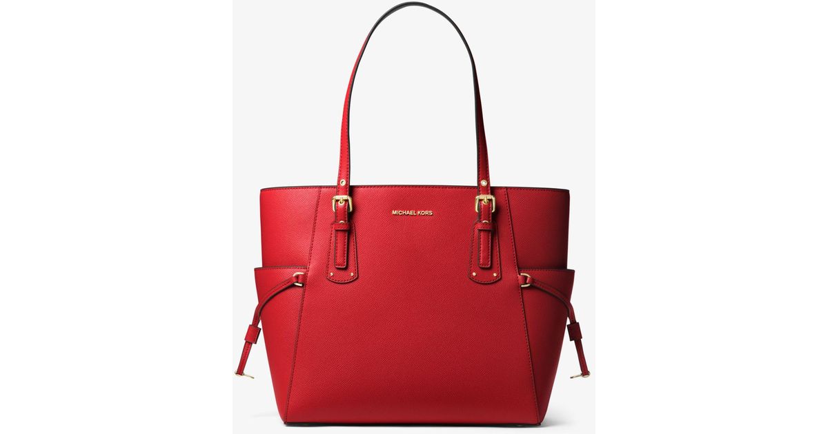 MICHAEL Michael Kors Synthetic Voyager East West Crossgrain Leather