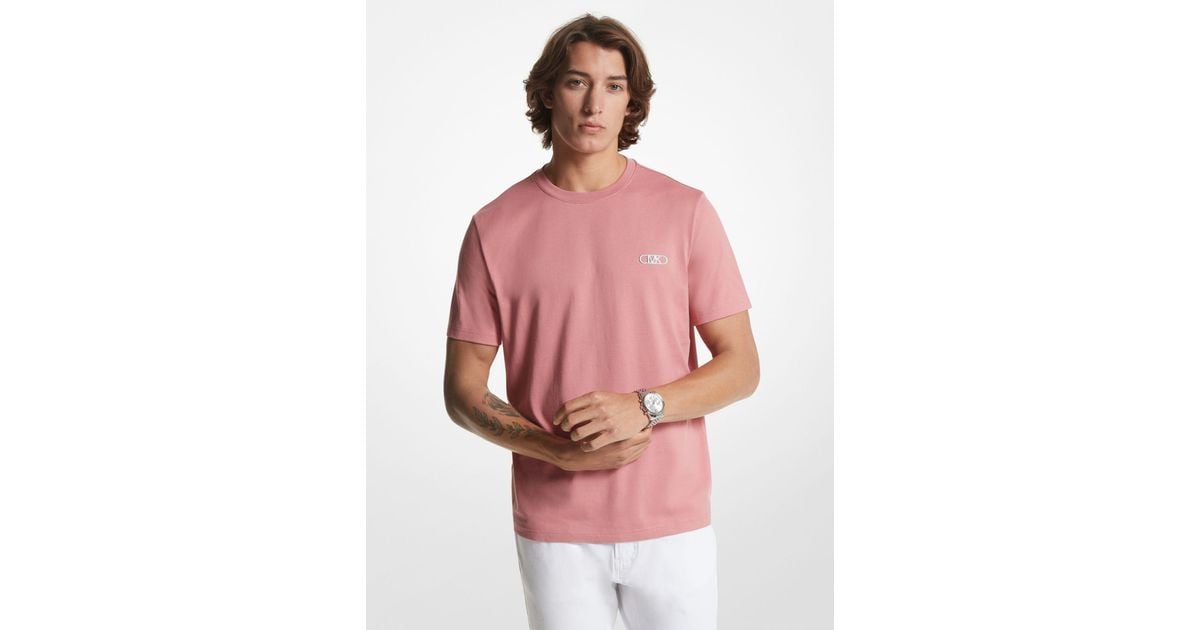 Michael kors t cheap shirt mens pink