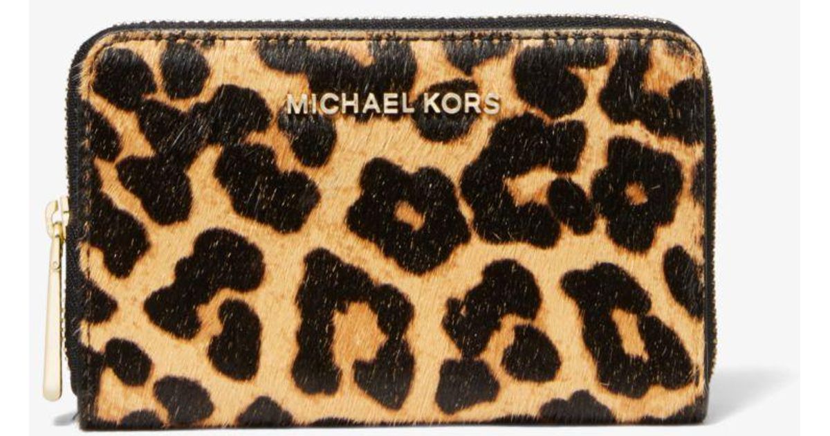 Adele Studded Leopard and Logo Smartphone Wallet  Michael Kors