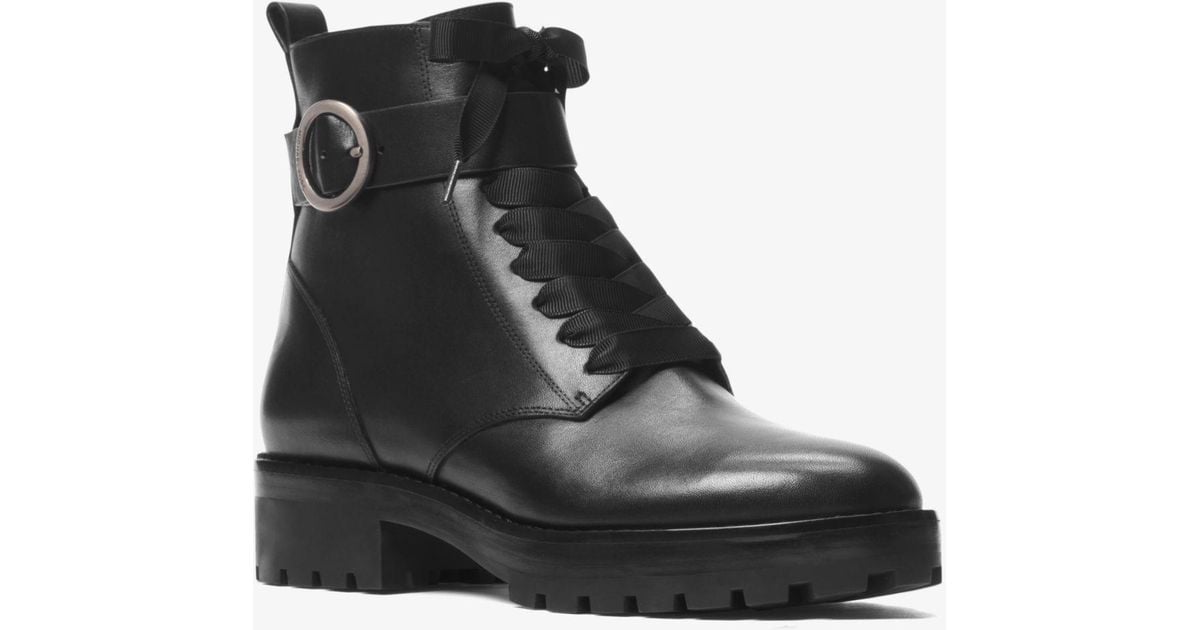 Michael Kors Ryder Leather Ankle Boot 