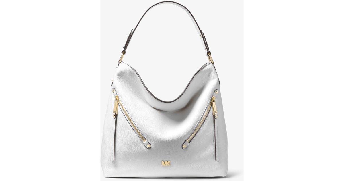 evie large leather shoulder bag