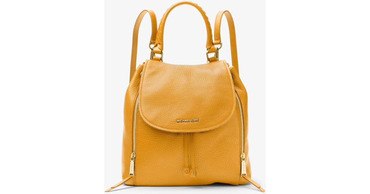 Michael Kors Viv Large Leather Backpack | Lyst