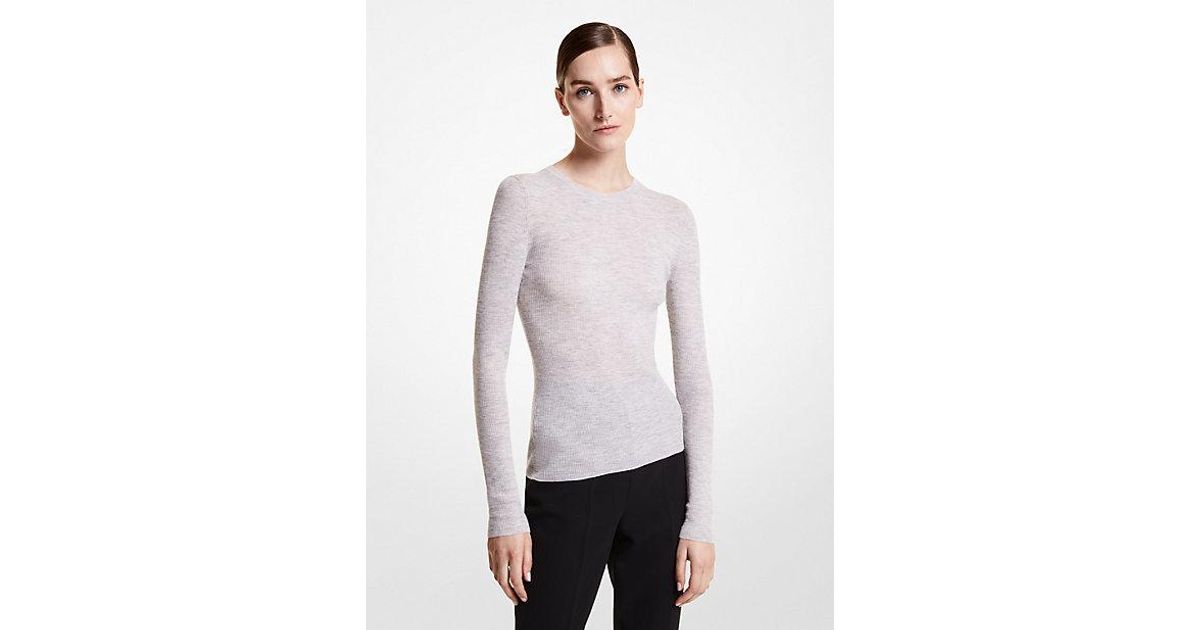 Michael kors featherweight cashmere sweater hotsell