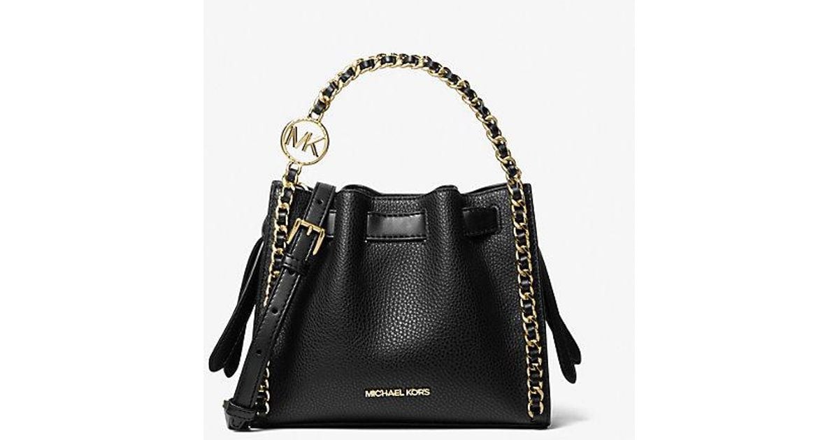 Michael Kors Women's Mina Small Chain Crossbody Bag - Black - Shoulder Bags