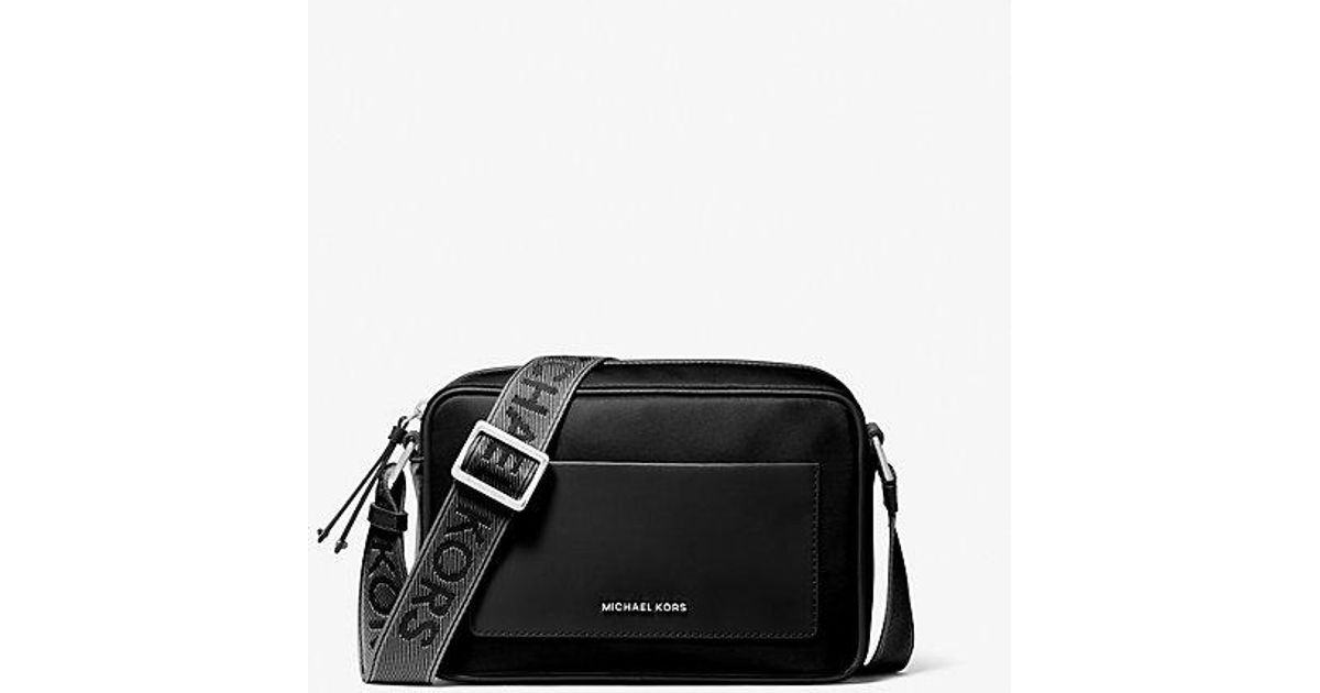 Jet set large nylon gabardine messenger bag sale