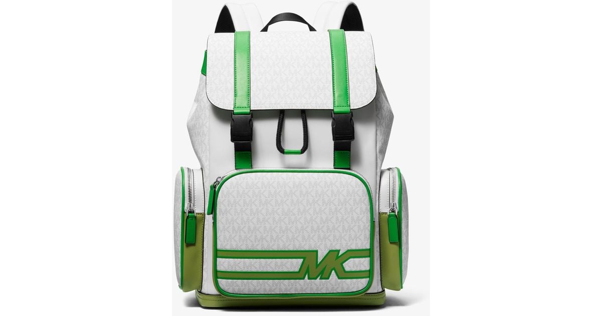 Michael Kors Cooper Graphic Logo Utility Backpack in Green for Men Lyst