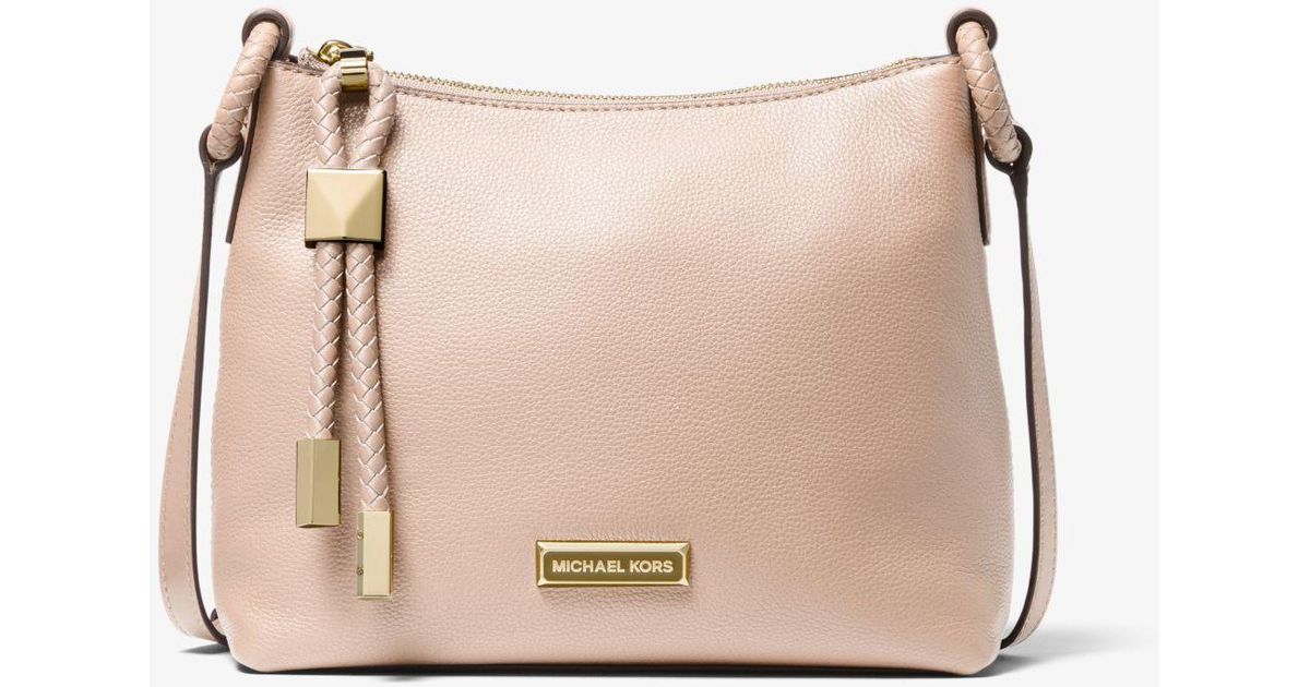 michael kors lexington large pebbled leather crossbody bolsa