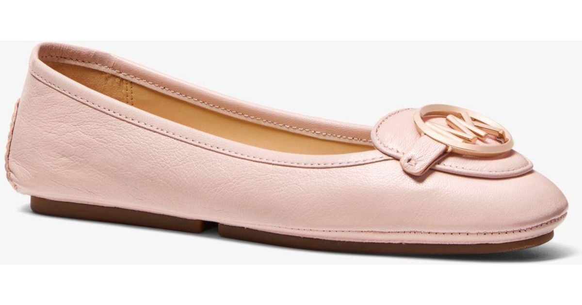 michael kors lillie leather moccasin