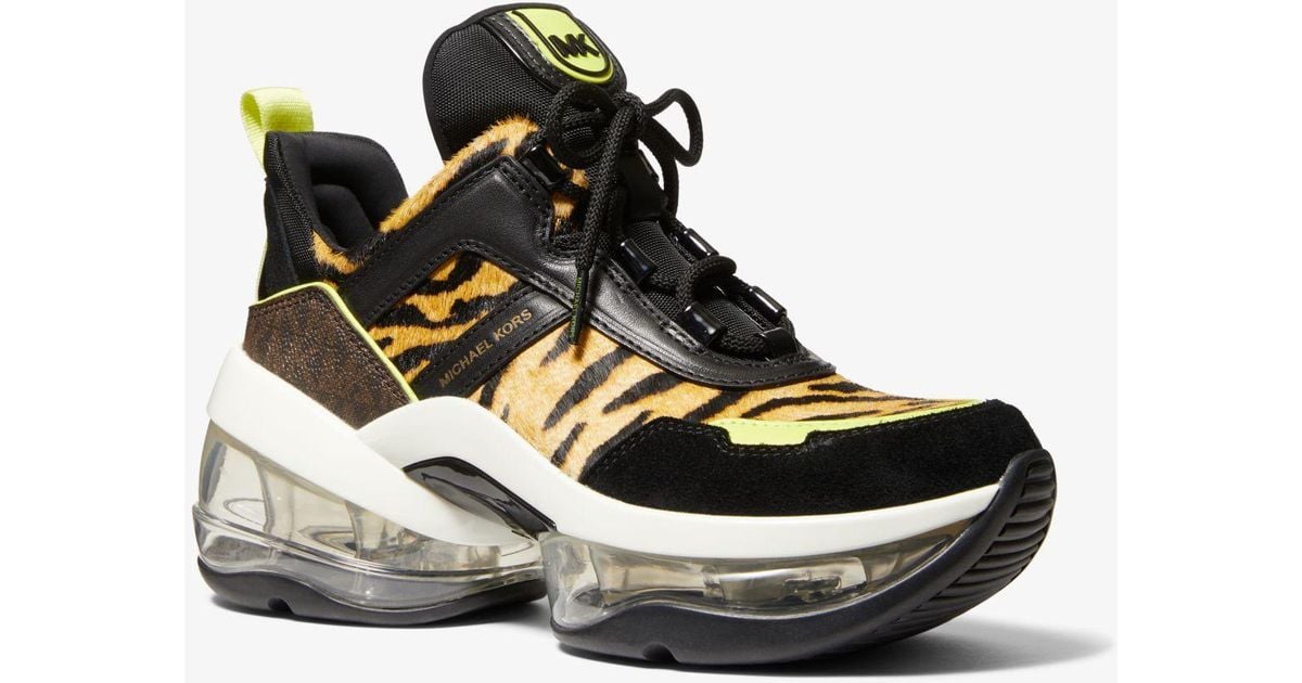 michael kors olympia trainer black