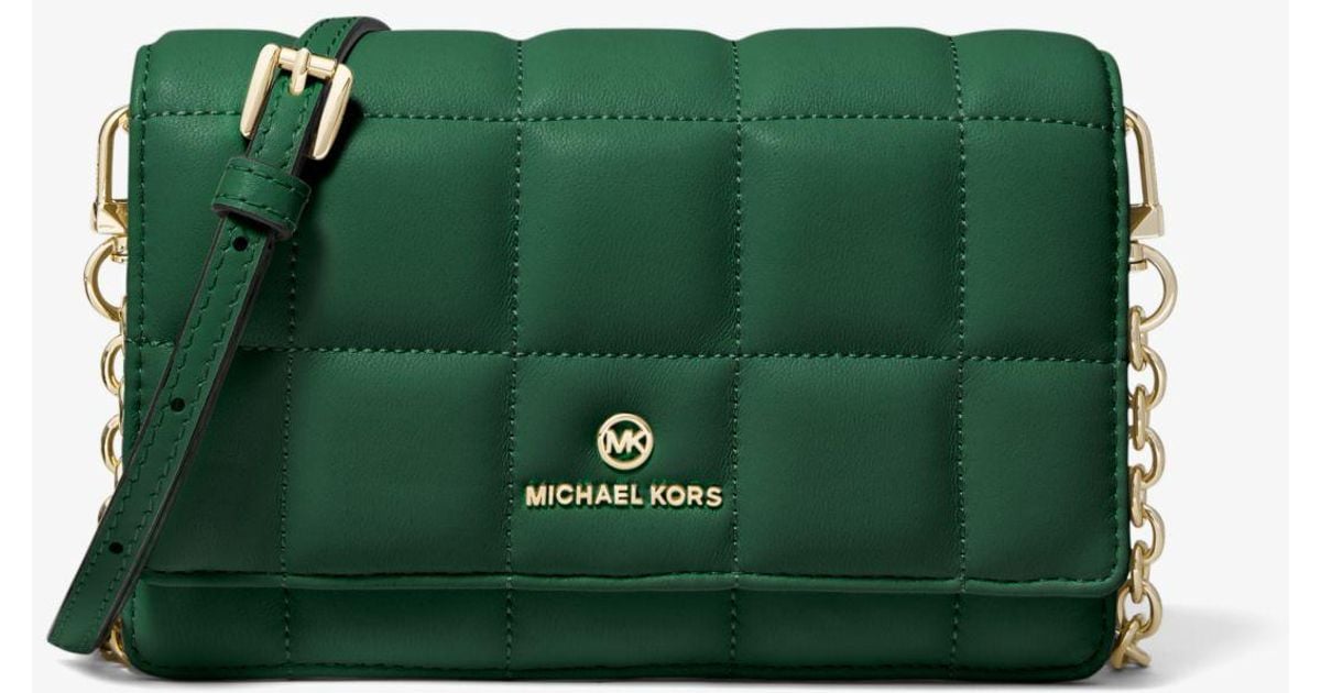 Michael Kors Small Quilted Leather Smartphone Crossbody Bag in ...