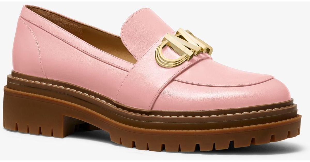 Michael Kors Parker Leather Loafer in Pink Lyst
