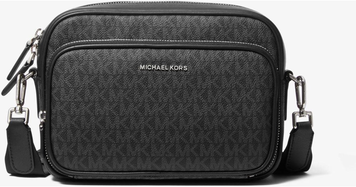 Michael Kors Hudson Logo Crossbody Bag in Black for Men | Lyst