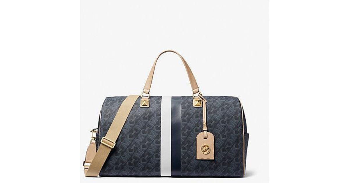 Michael Kors Grayson Extra large Empire Signature Logo Stripe