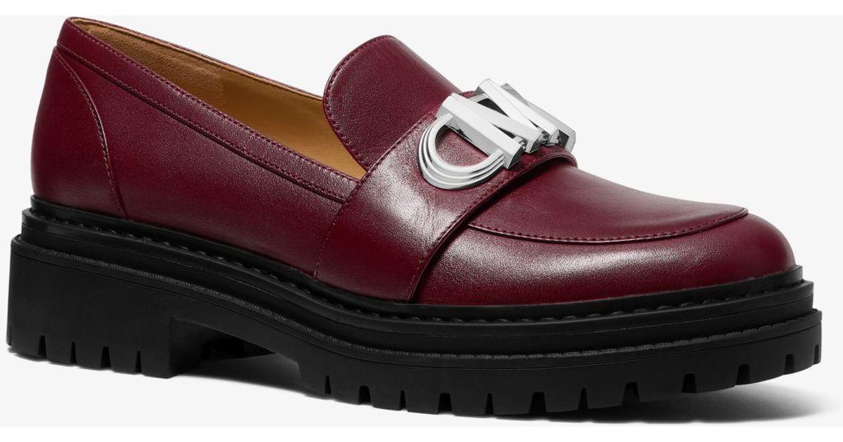 michael kors ripley leather loafer