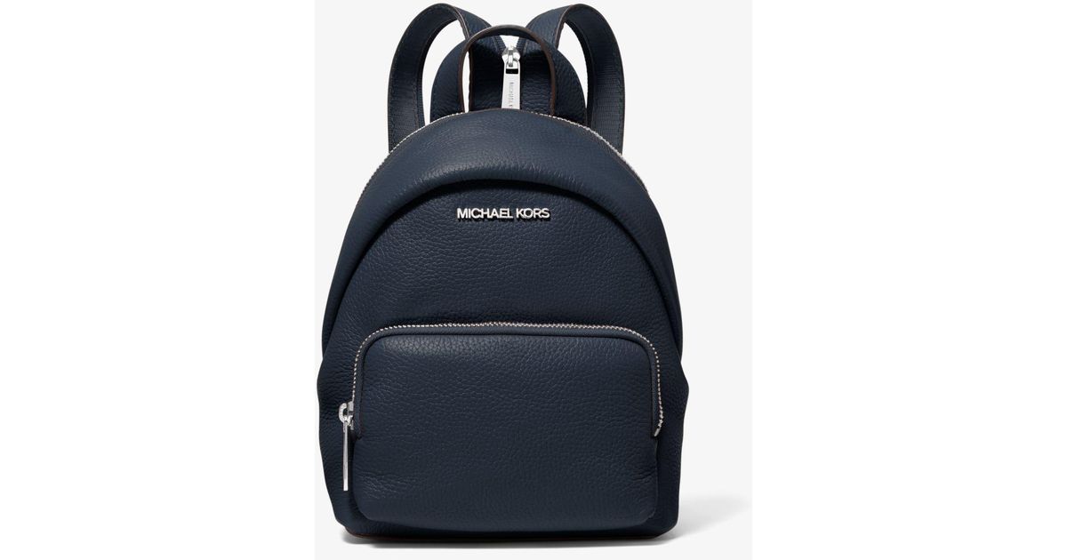 Michael Kors Erin Small Pebbled Leather Convertible Backpack in Blue | Lyst  UK