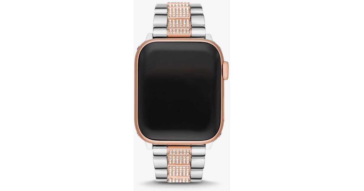 Michael kors pavé two tone strap for apple watch Clearance