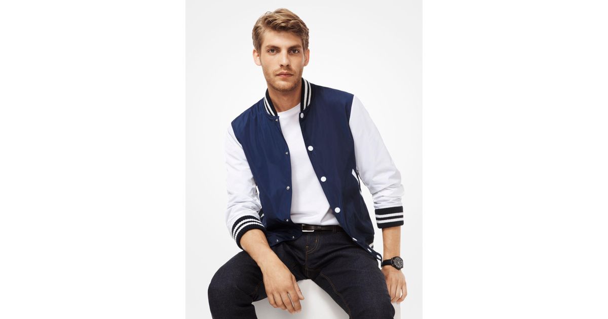 michael kors letterman jacket