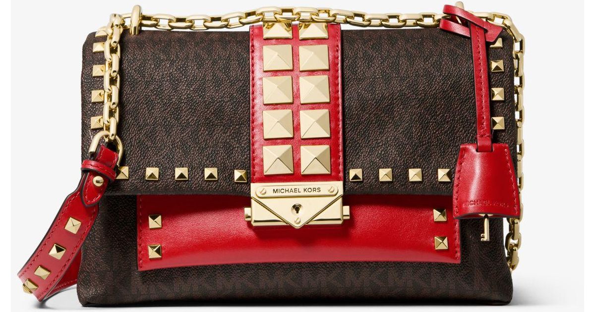 cece medium studded logo and leather convertible shoulder bag
