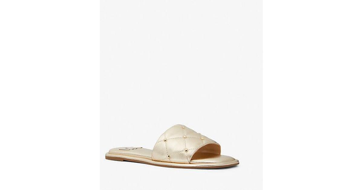 Michael kors studded slides deals