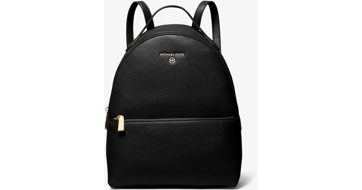 Mochila Valerie mediana de piel granulada MICHAEL Michael Kors de color  Negro | Lyst