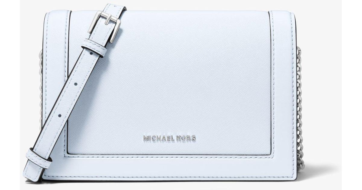 Bandolera Jet Set grande de piel saffiano Michael Kors de color Blanco |  Lyst