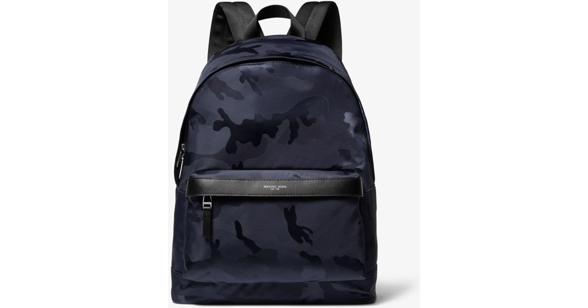 michael kors backpack blue camo