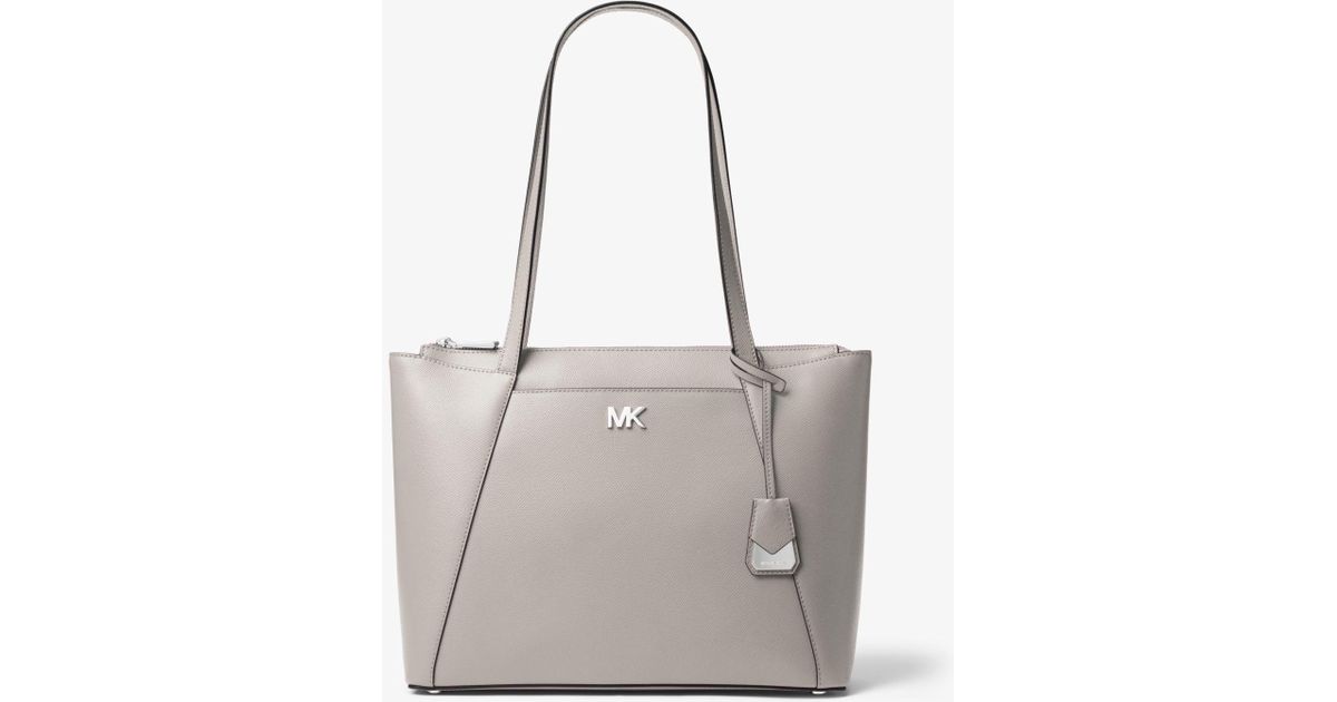 maddie medium crossgrain leather tote bag