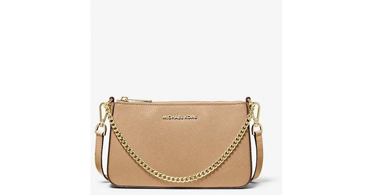 Jet set medium saffiano leather clutch sale