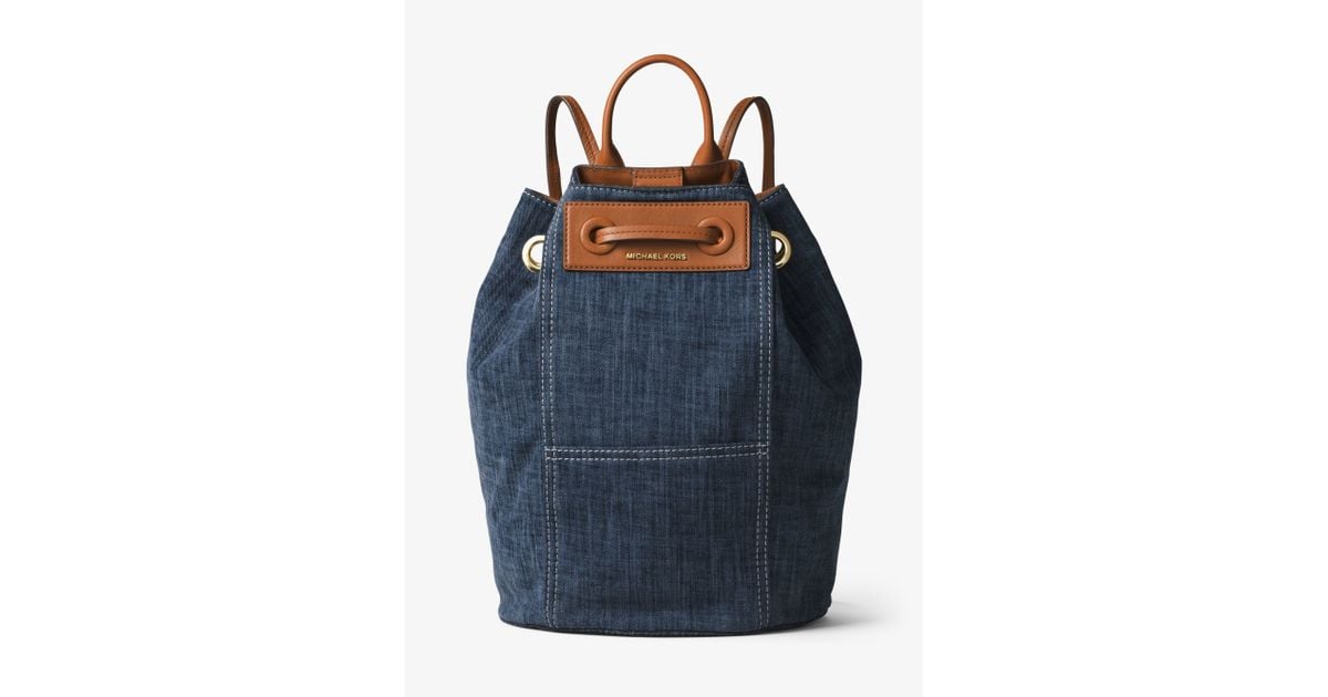 Mk denim backpack sale