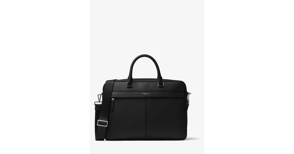 odin large leather briefcase