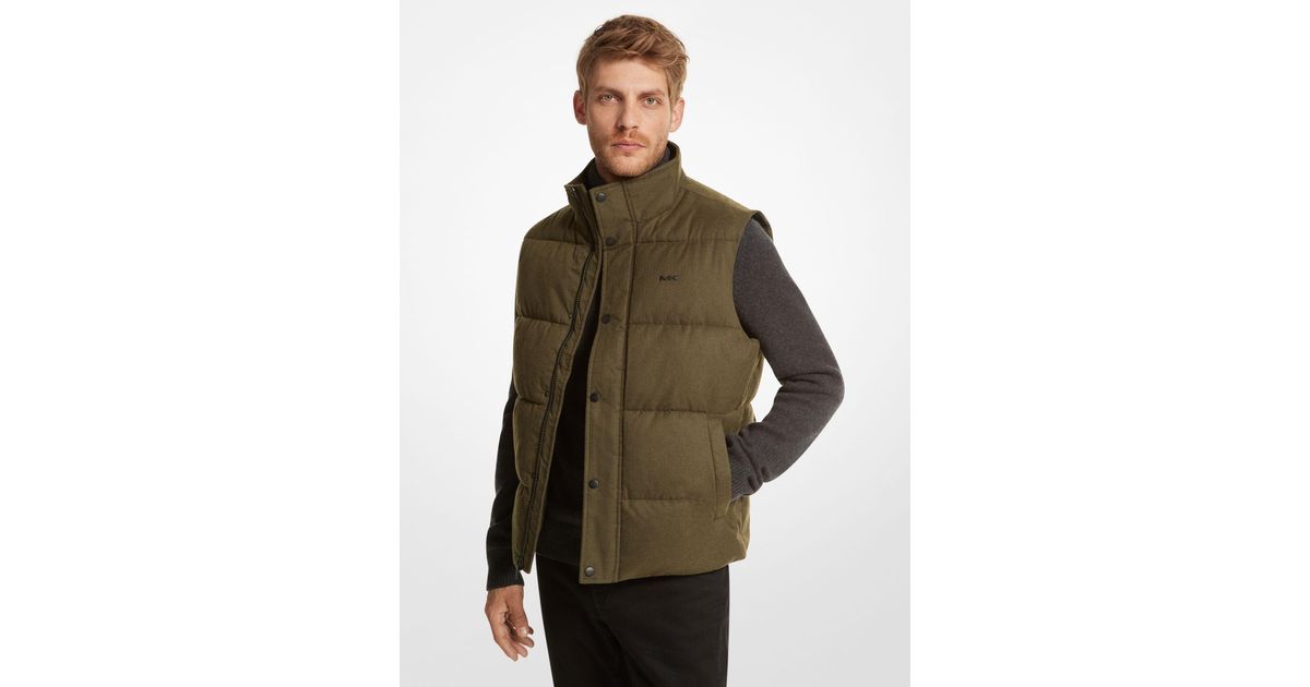 Michael kors vest green deals