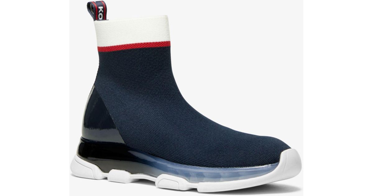 kendra rainbow stretch knit sock sneaker