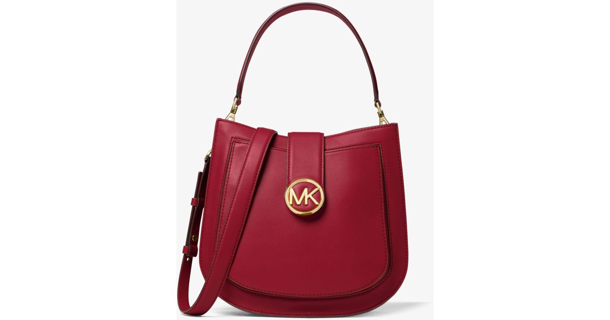 michael kors lillie medium leather shoulder bag