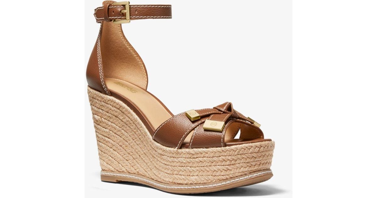 Leather Wedge Michael Kors Ripley Wedge Sandal Michael Kors Ripley