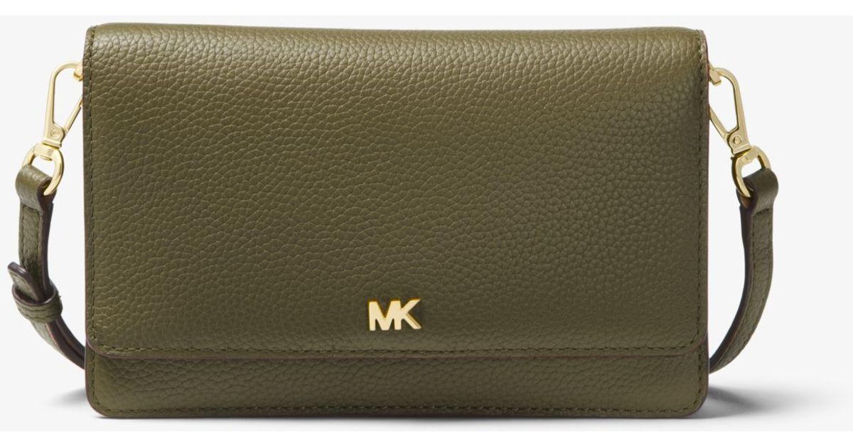 michael kors pebbled leather convertible crossbody