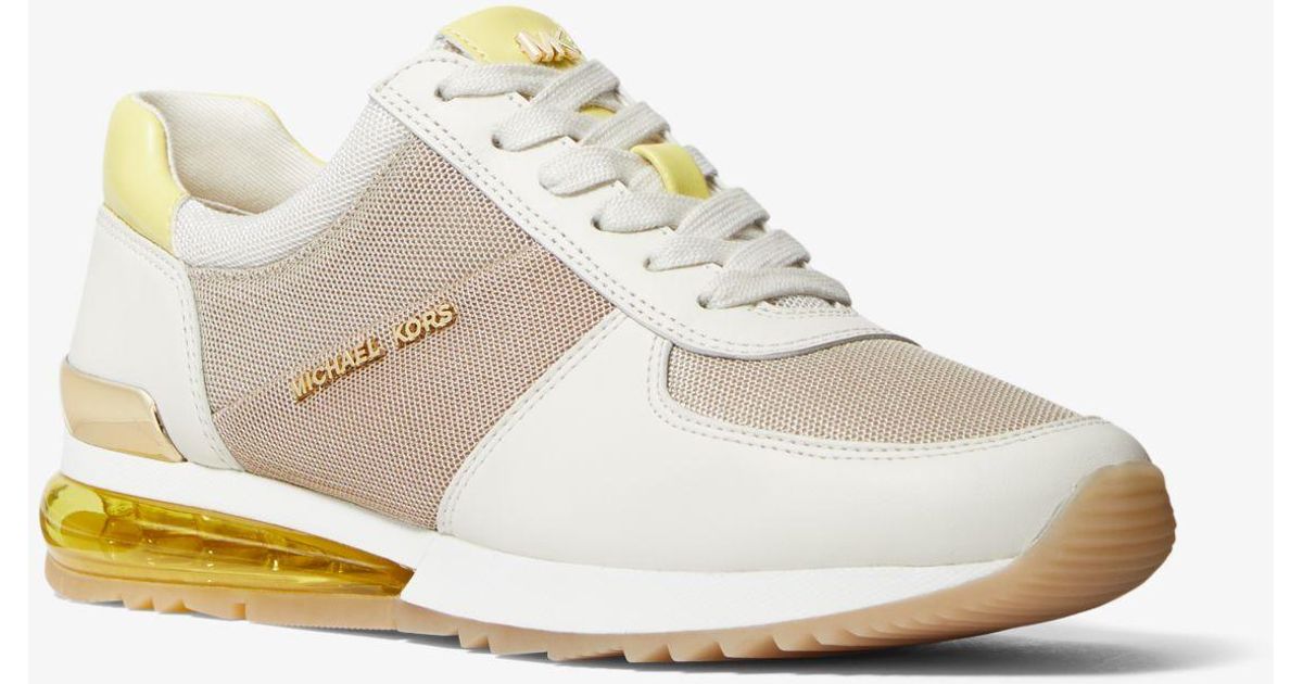 allie extreme leather and mesh trainer