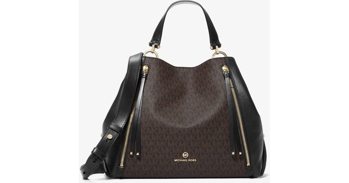 Brooklyn large logo shoulder bag hotsell