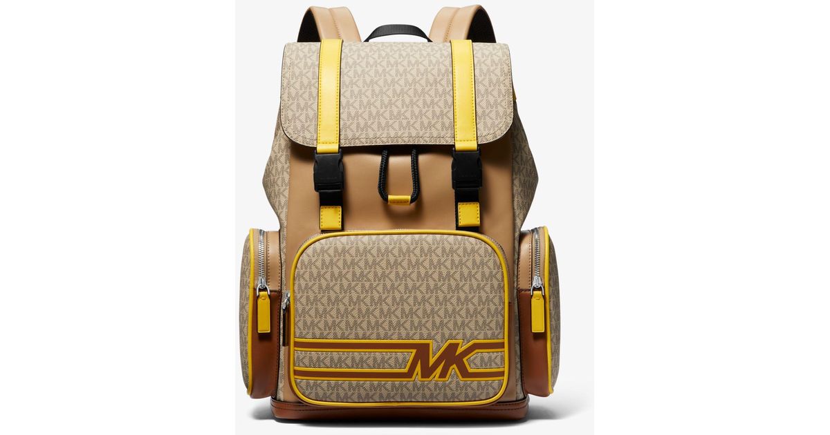 Michael Kors Cooper Graphic Logo Utility Backpack in Natural for Men