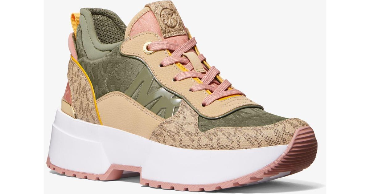 michael kors mixed media sneakers