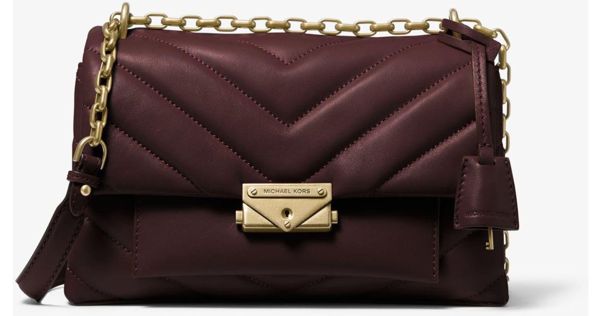 Michael Kors Synthetic Cece Medium Quilted Leather Convertible Shoulder