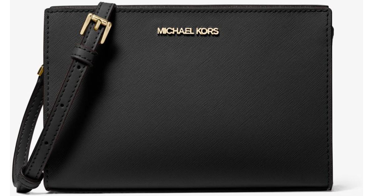 MICHAEL Michael Kors Sheila Small Faux Saffiano Leather Crossbody Bag ...