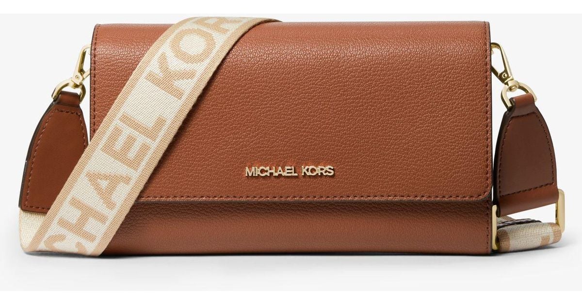 Jet set leather handbag Michael Kors Brown in Leather - 35793258