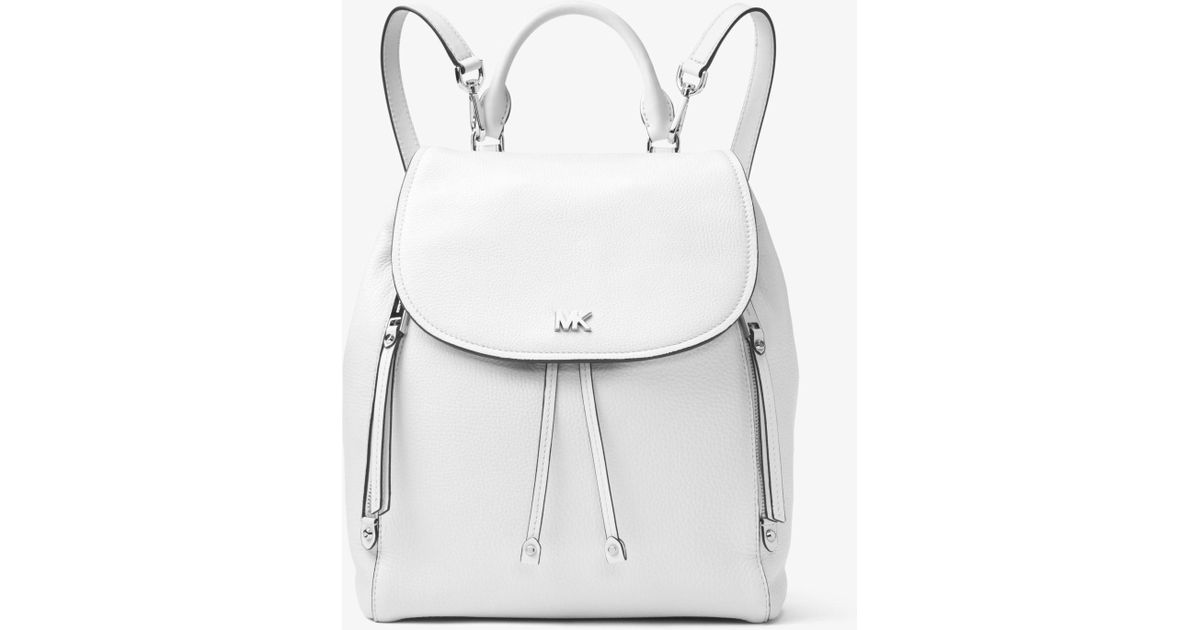 michael kors evie medium leather backpack