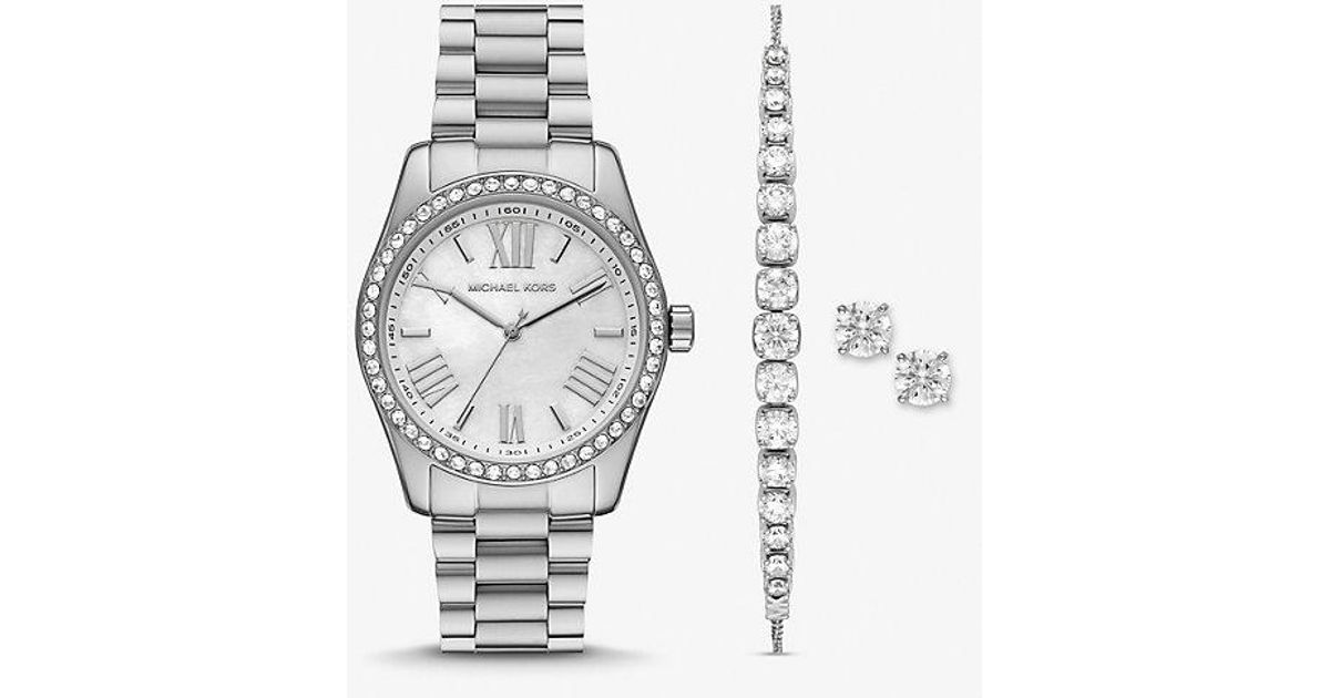 Michael Kors watch and bracelet combo Style Two Tone Watch Bracelet Michael Kors Women main image 2