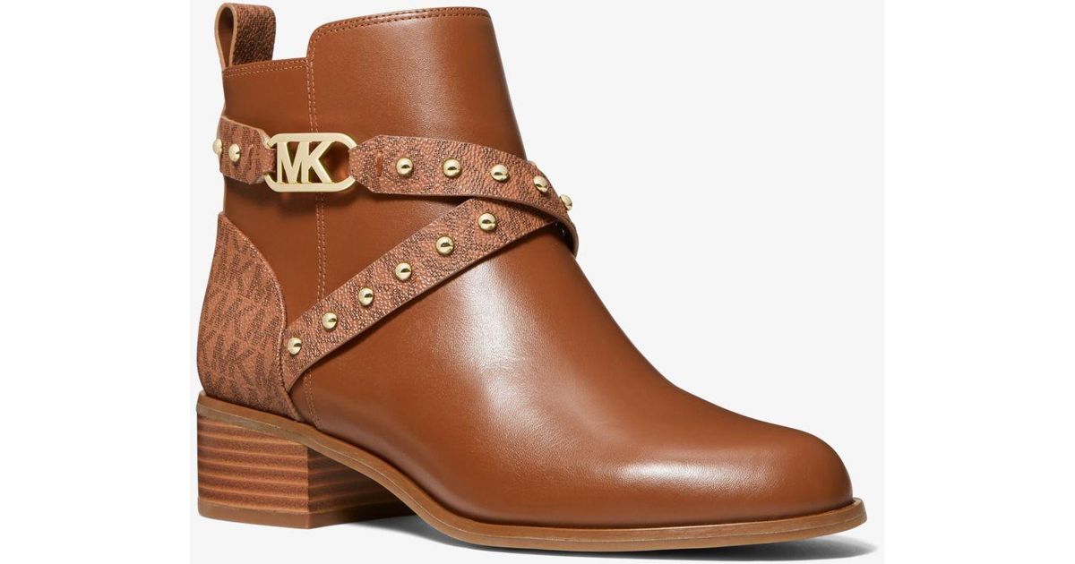 michael kors kincaid leather riding boot