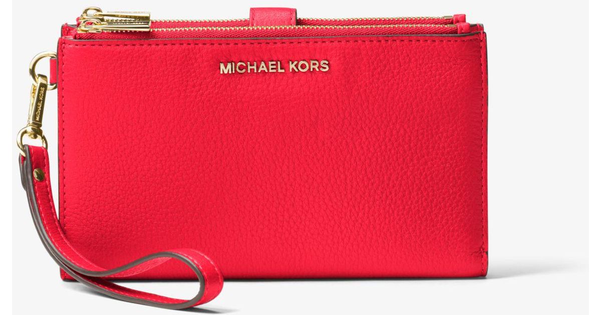 michael michael kors adele leather smartphone wallet