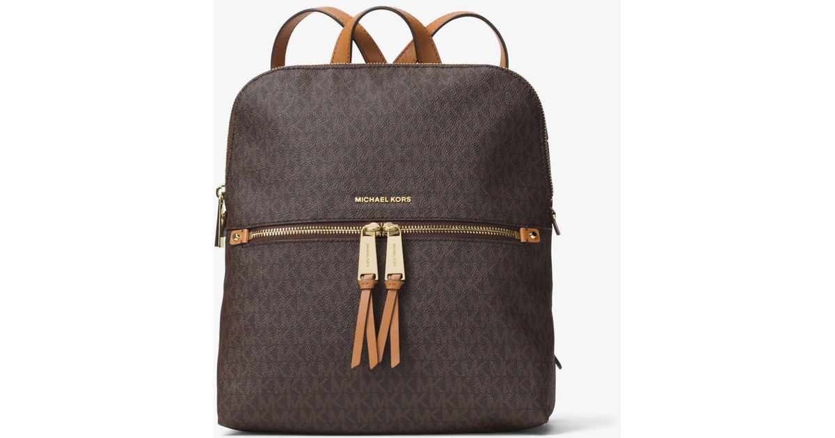 rhea medium slim logo backpack