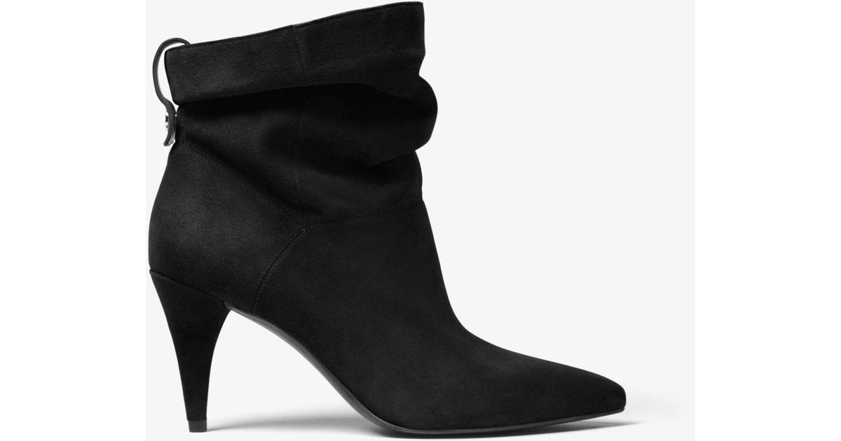 michael kors carey suede ankle boot