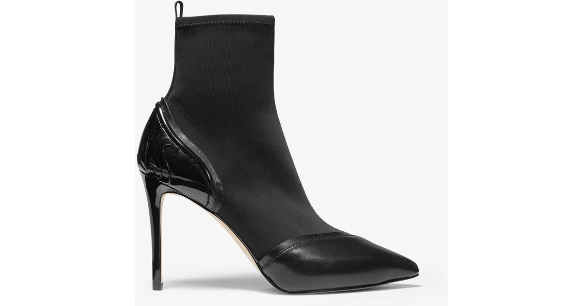 Khloe scuba and leather ankle boot Clearance